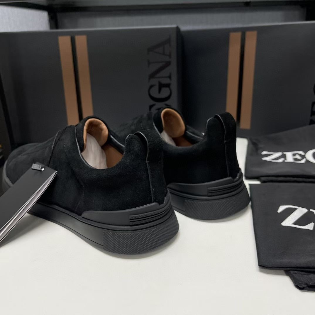 Ermenegildo Zegna Male Leather Shoes Cow Leather Lightweight M-l-s