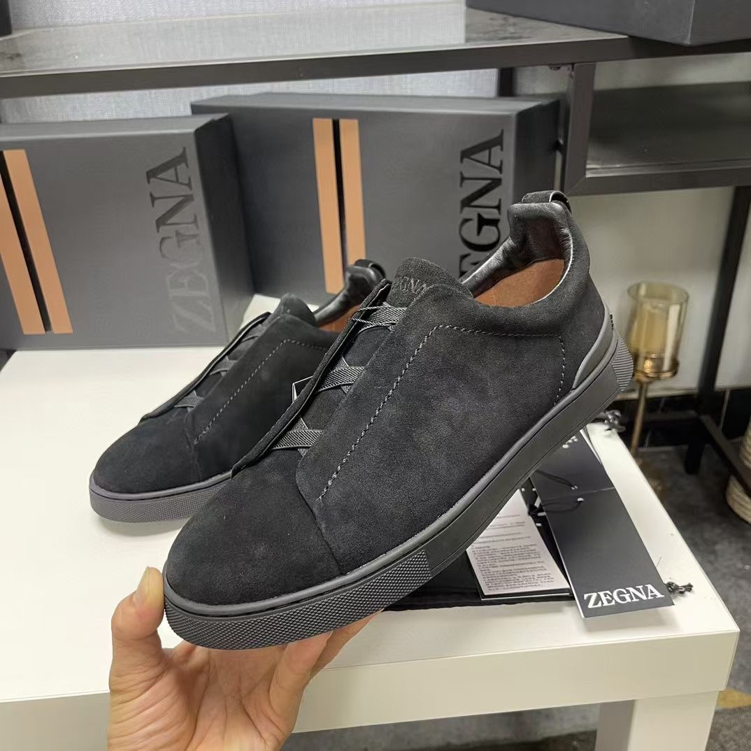 Ermenegildo Zegna Male Leather Shoes Cow Leather Lightweight M-l-s