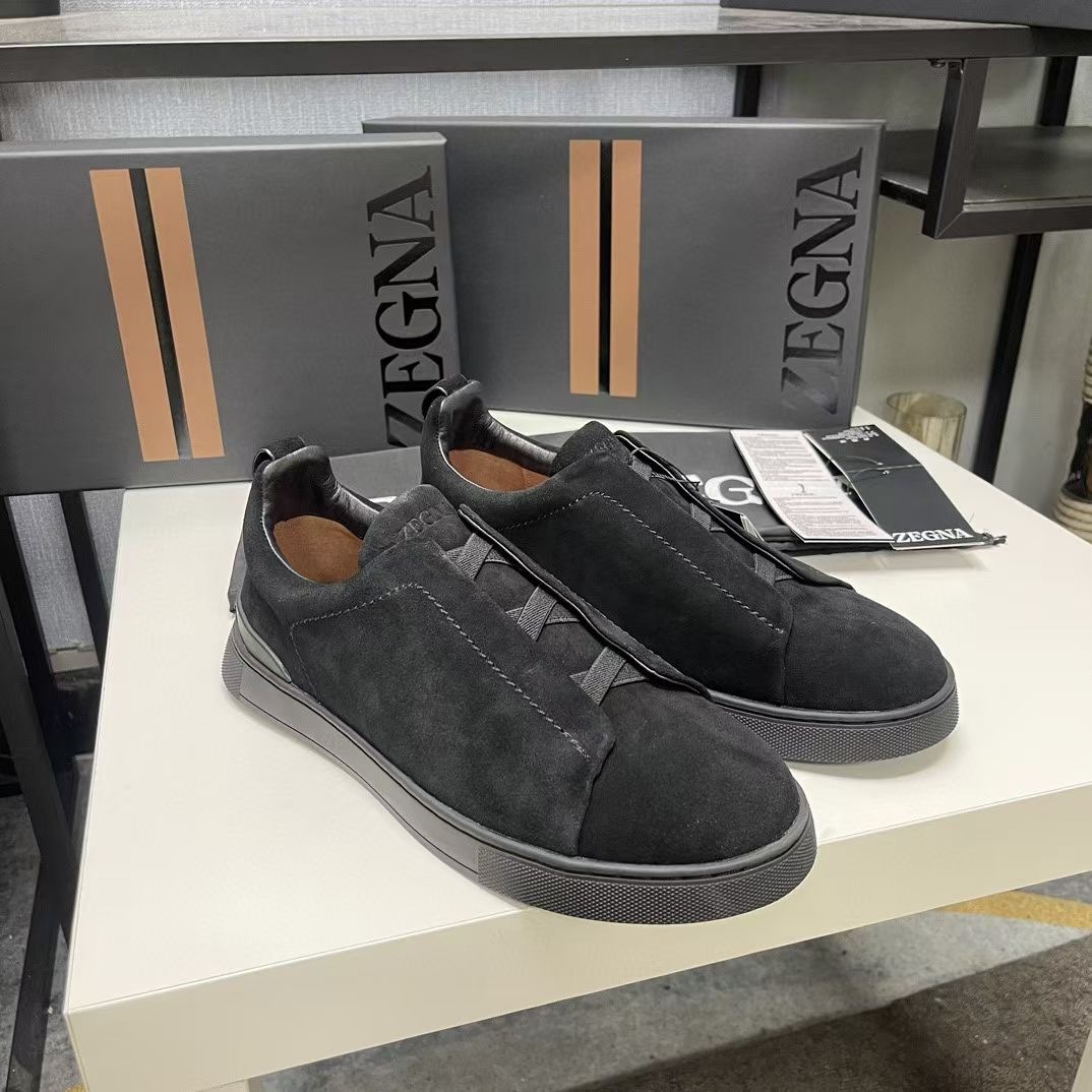 Ermenegildo Zegna Male Leather Shoes Cow Leather Lightweight M-l-s