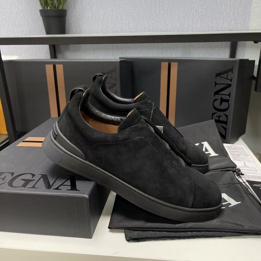 Ermenegildo Zegna Male Leather Shoes Cow Leather Lightweight M-l-s