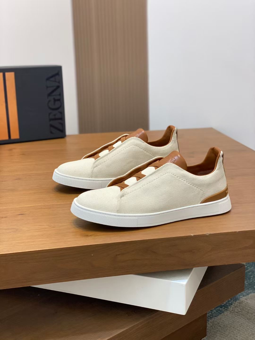 Ermenegildo Zegna Male Leather Shoes Cow Leather Lightweight M-l-s