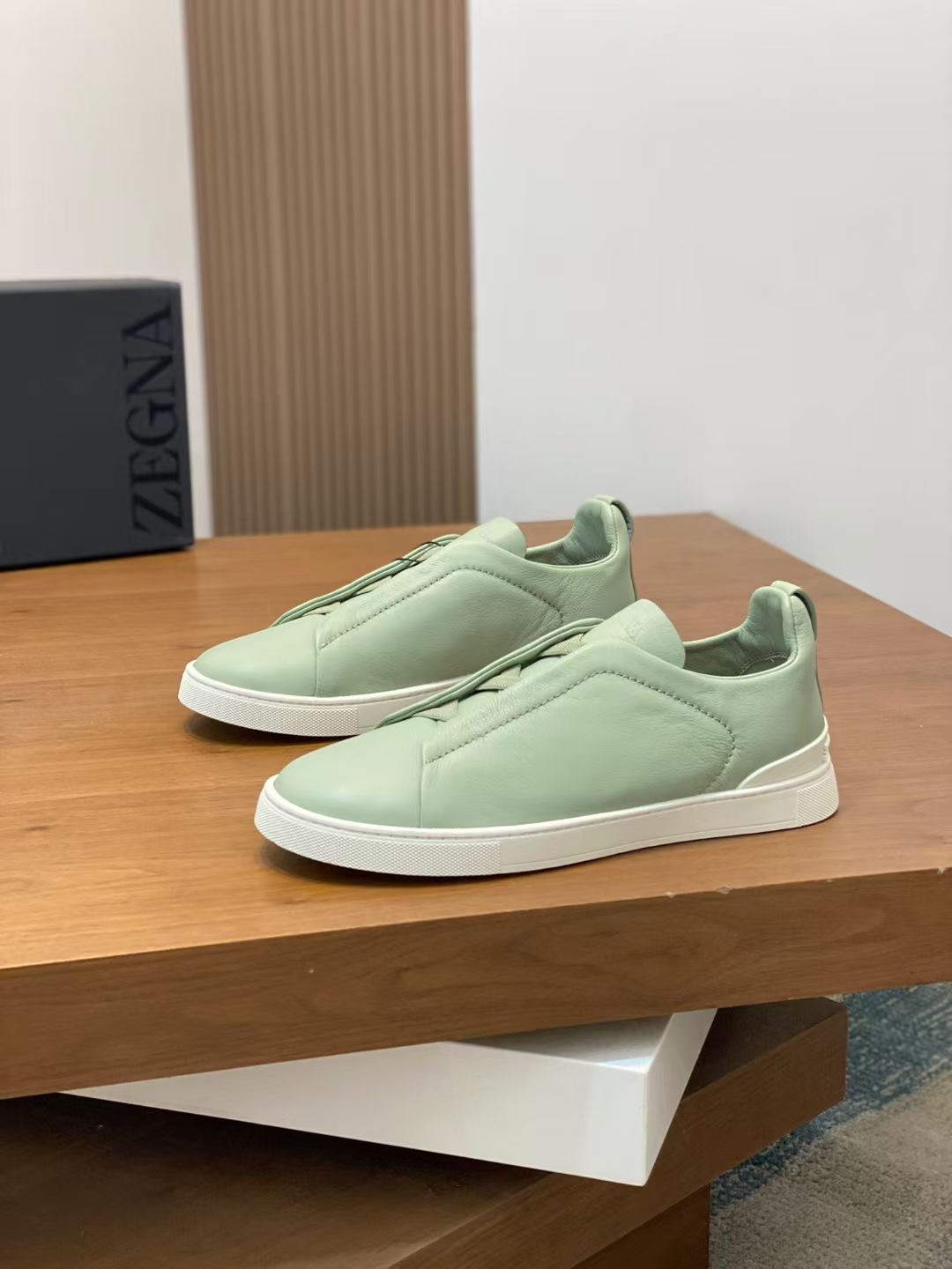 Ermenegildo Zegna Male Leather Shoes Cow Leather Lightweight M-l-s