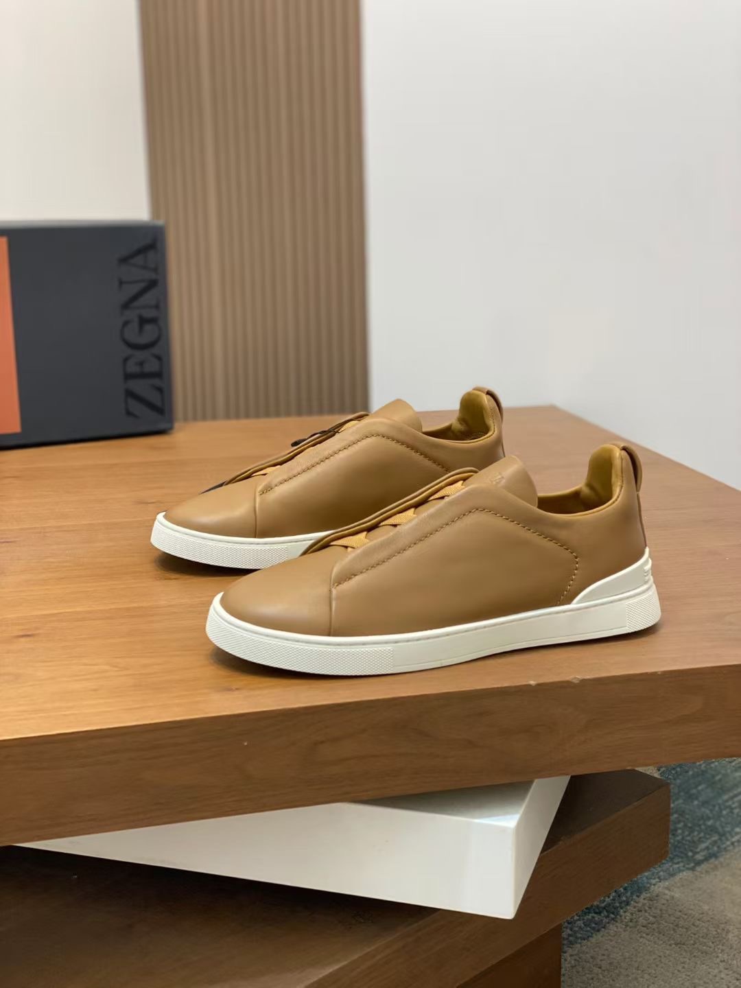 Ermenegildo Zegna Male Leather Shoes Cow Leather Lightweight M-l-s