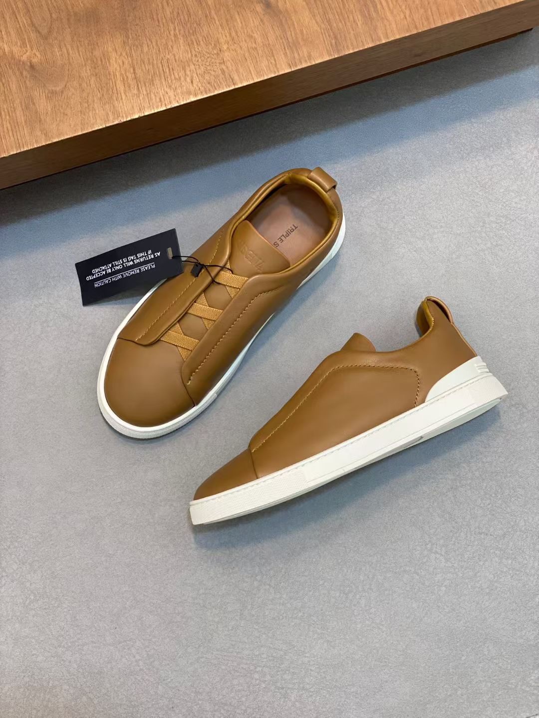 Ermenegildo Zegna Male Leather Shoes Cow Leather Lightweight M-l-s