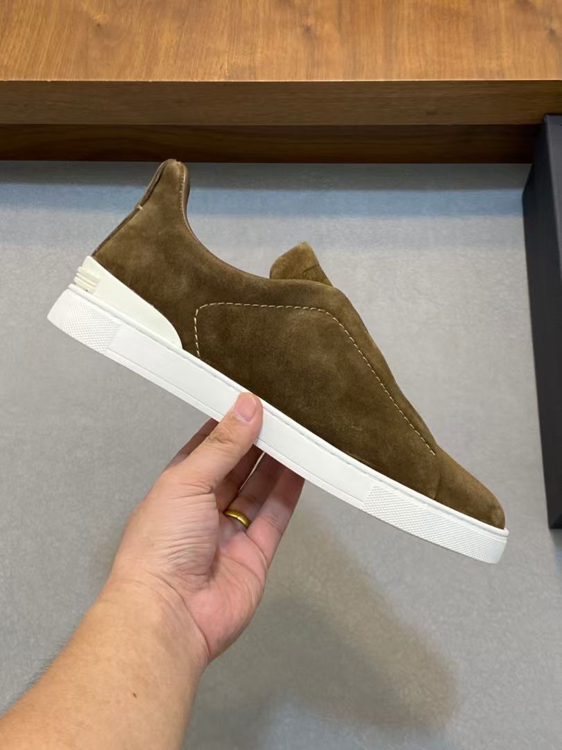 Ermenegildo Zegna Male Leather Shoes Cow Leather Lightweight M-l-s