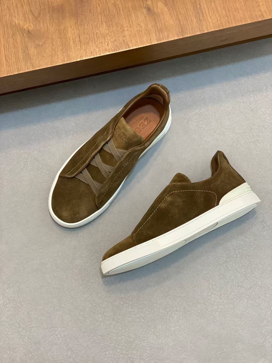 Ermenegildo Zegna Male Leather Shoes Cow Leather Lightweight M-l-s