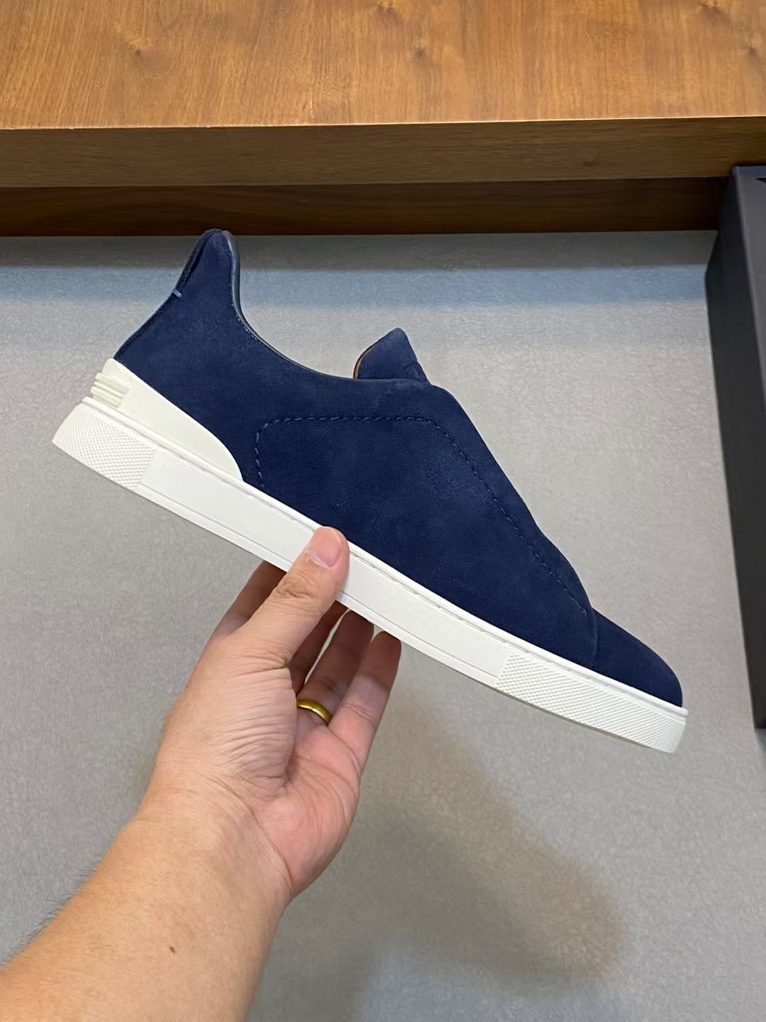 Ermenegildo Zegna Male Leather Shoes Cow Leather Lightweight M-l-s