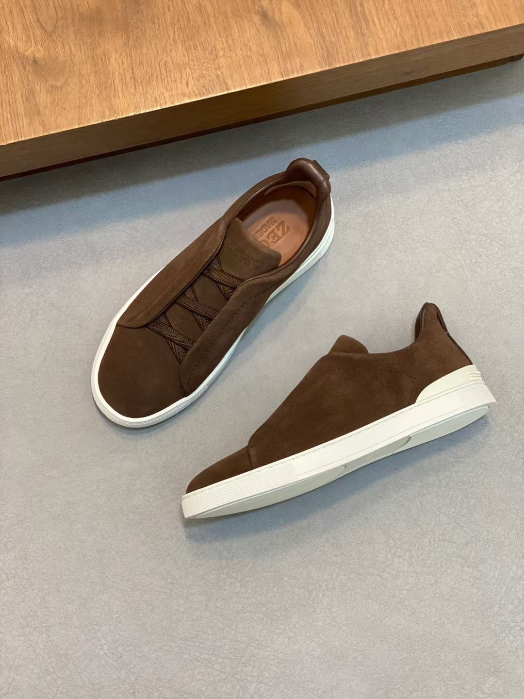 Ermenegildo Zegna Male Leather Shoes Cow Leather Lightweight M-l-s