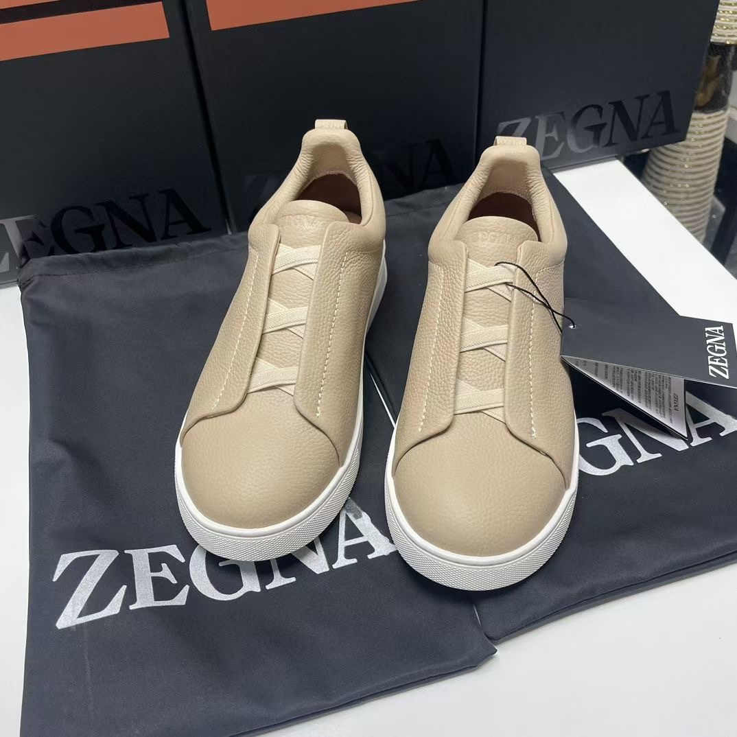 Ermenegildo Zegna Male Leather Shoes Cow Leather Lightweight M-l-s