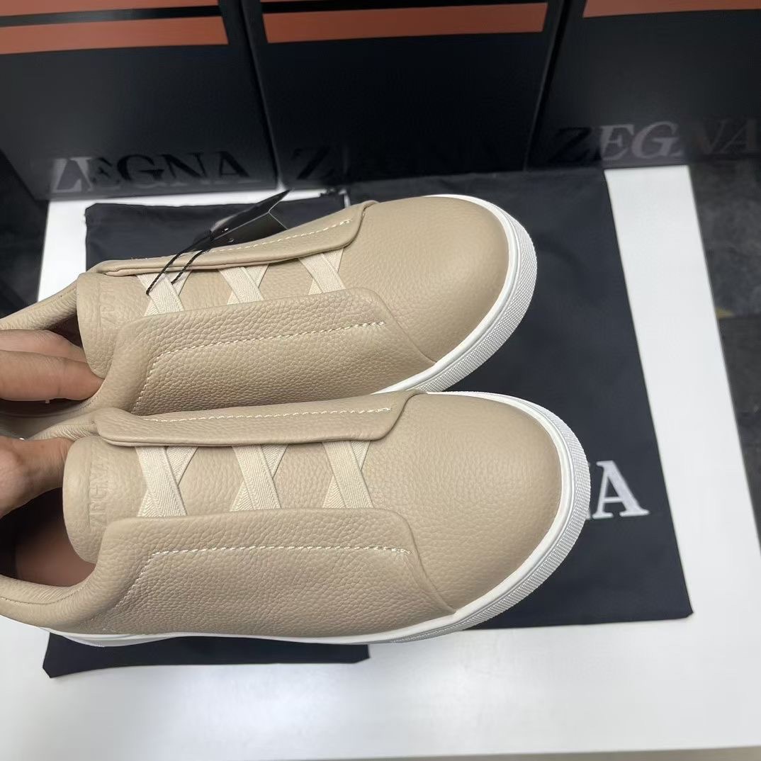 Ermenegildo Zegna Male Leather Shoes Cow Leather Lightweight M-l-s