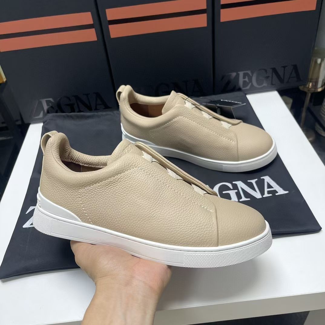 Ermenegildo Zegna Male Leather Shoes Cow Leather Lightweight M-l-s