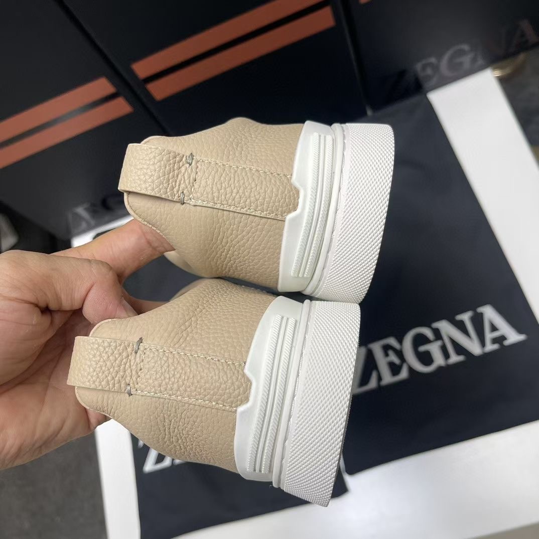 Ermenegildo Zegna Male Leather Shoes Cow Leather Lightweight M-l-s