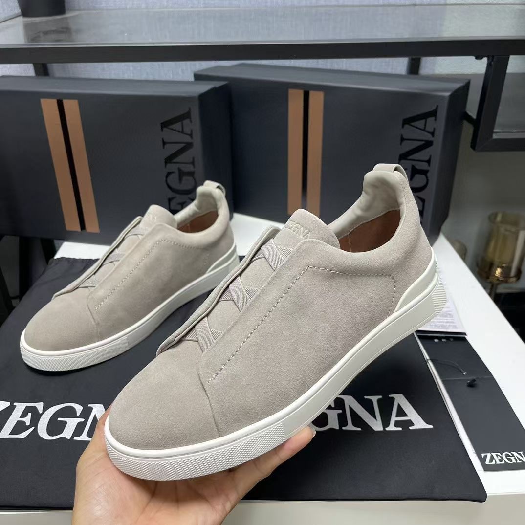 Ermenegildo Zegna Male Leather Shoes Cow Leather Lightweight M-l-s