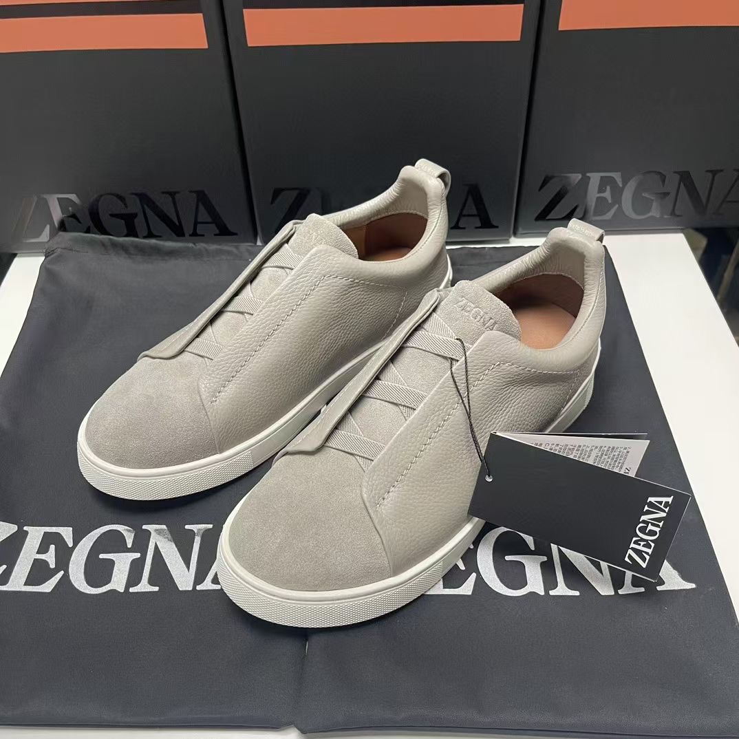 Ermenegildo Zegna Male Leather Shoes Cow Leather Lightweight M-l-s