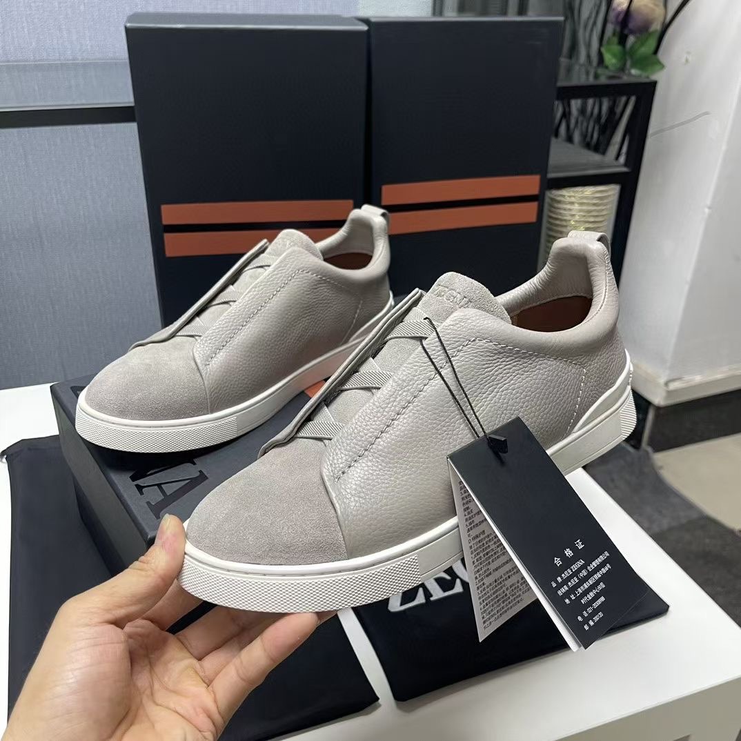 Ermenegildo Zegna Male Leather Shoes Cow Leather Lightweight M-l-s