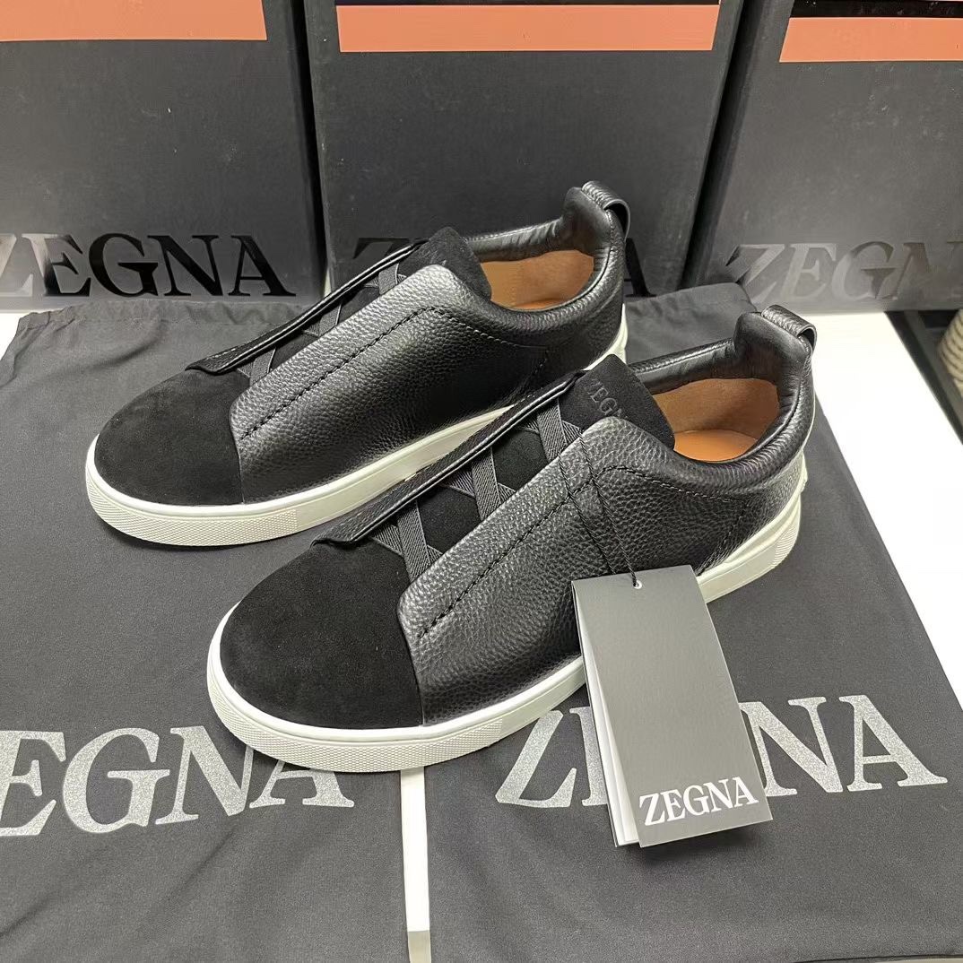 Ermenegildo Zegna Male Leather Shoes Cow Leather Lightweight M-l-s