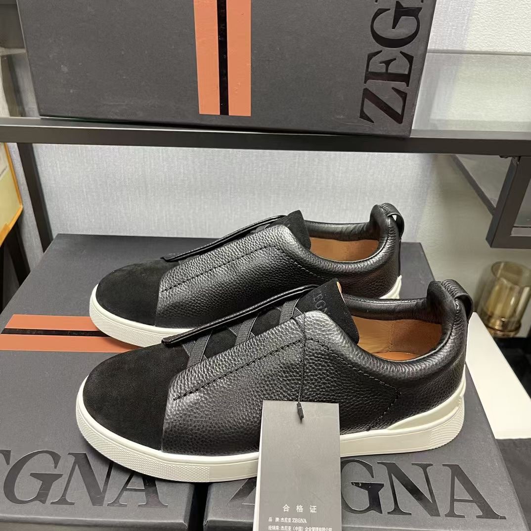 Ermenegildo Zegna Male Leather Shoes Cow Leather Lightweight M-l-s