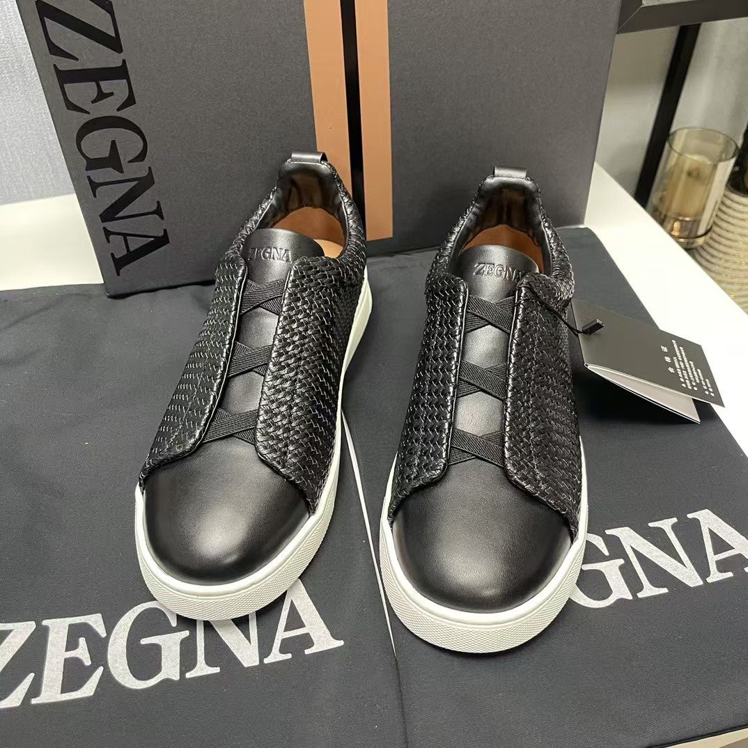 Ermenegildo Zegna Male Leather Shoes Cow Leather Lightweight M-l-s