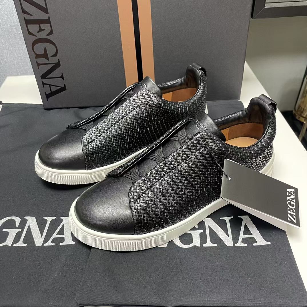 Ermenegildo Zegna Male Leather Shoes Cow Leather Lightweight M-l-s