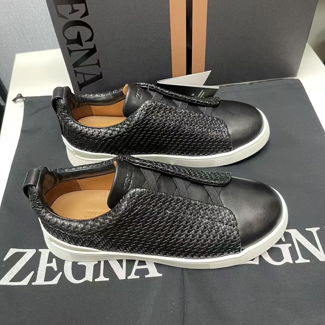 Ermenegildo Zegna Male Leather Shoes Cow Leather Lightweight M-l-s