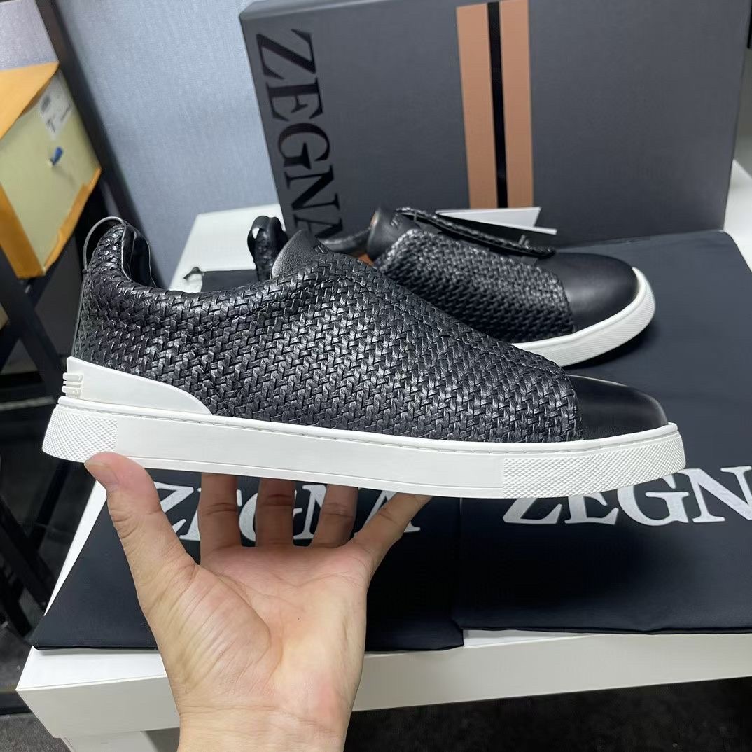 Ermenegildo Zegna Male Leather Shoes Cow Leather Lightweight M-l-s