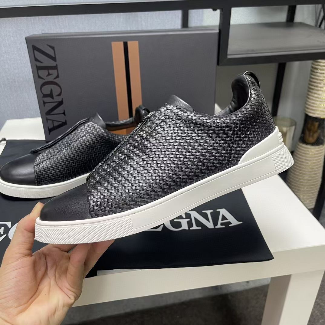 Ermenegildo Zegna Male Leather Shoes Cow Leather Lightweight M-l-s