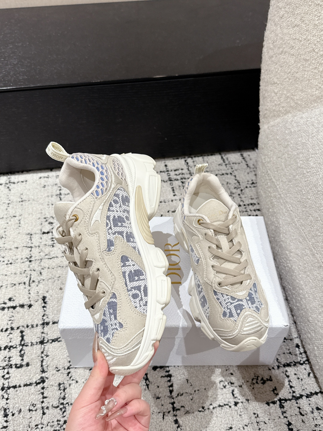 Dior Basic Shoes White Breathable L-s