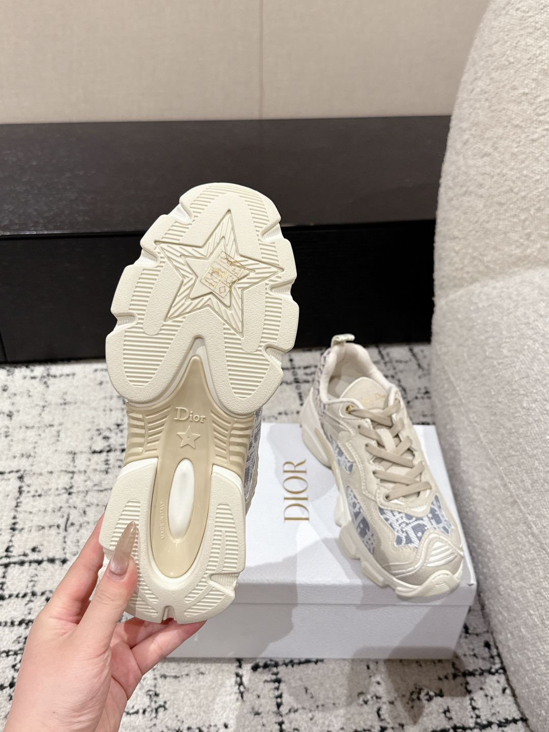 Dior Basic Shoes White Breathable L-s