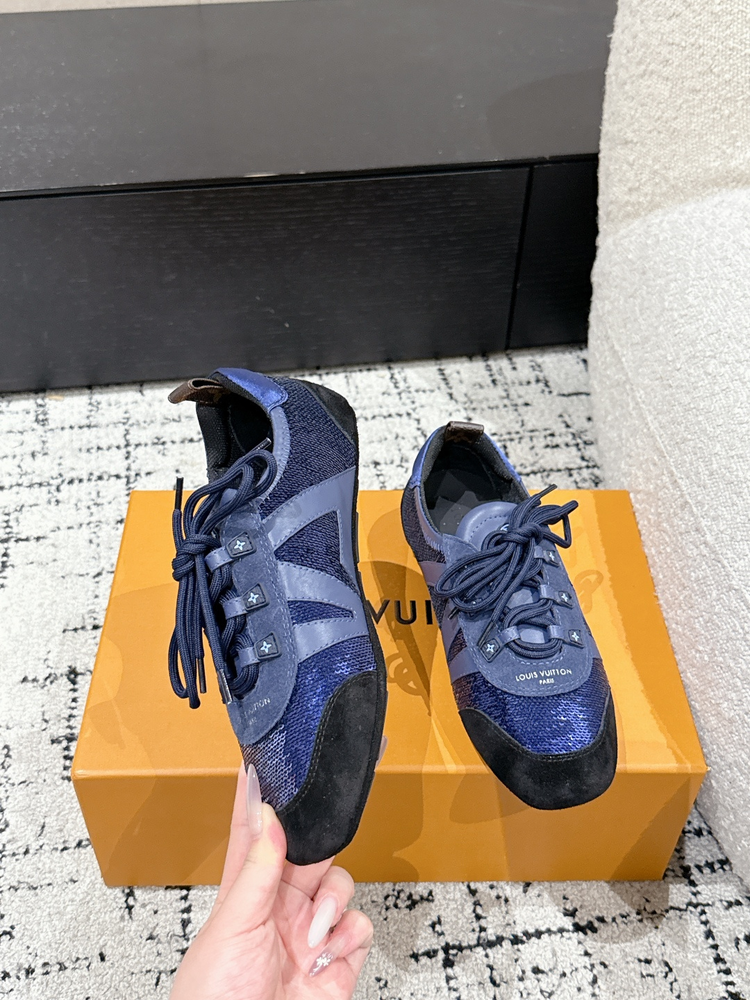 Louis Vuitton Male Sneakers Breathable M-l-s