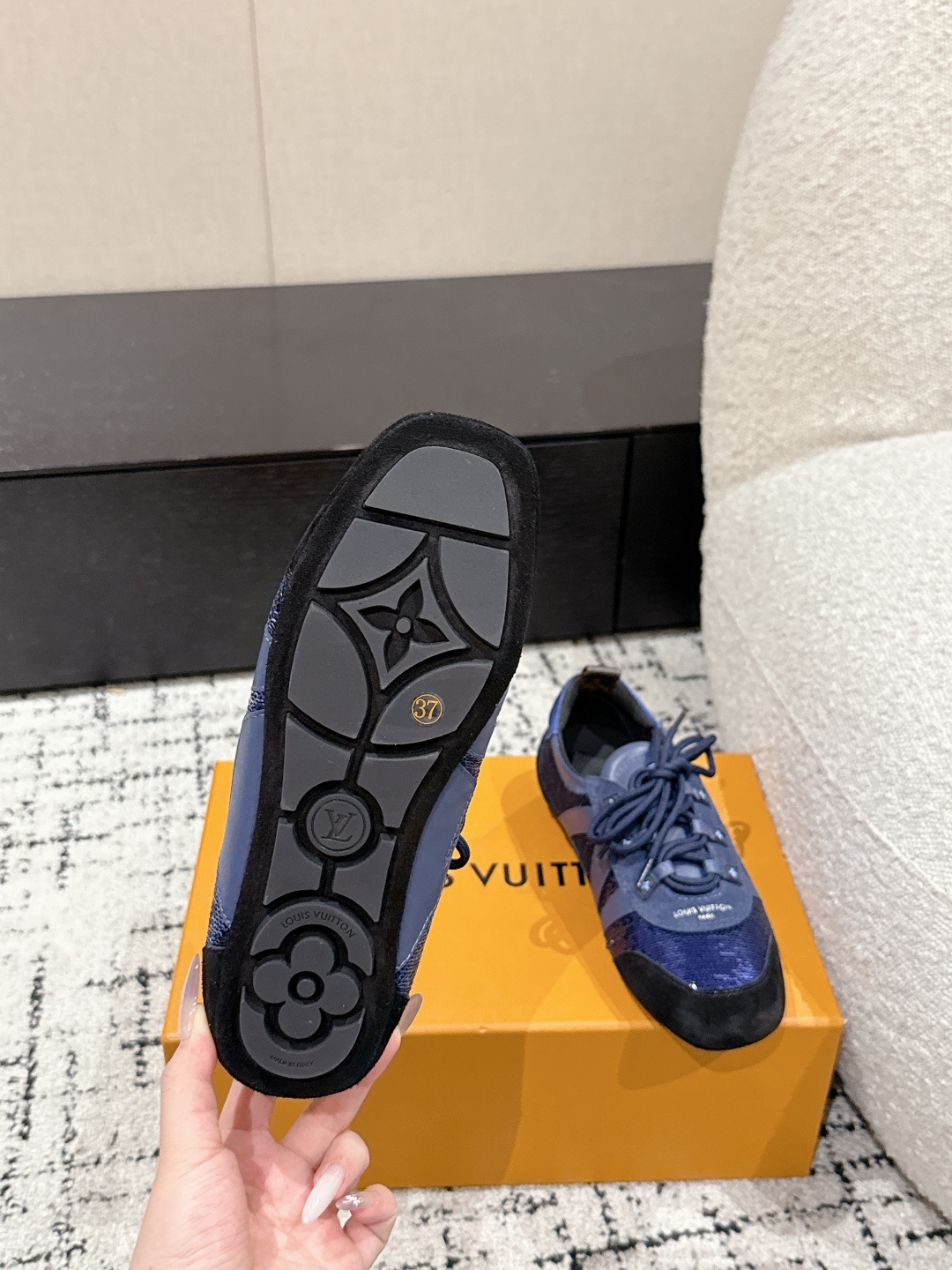 Louis Vuitton Male Sneakers Breathable M-l-s