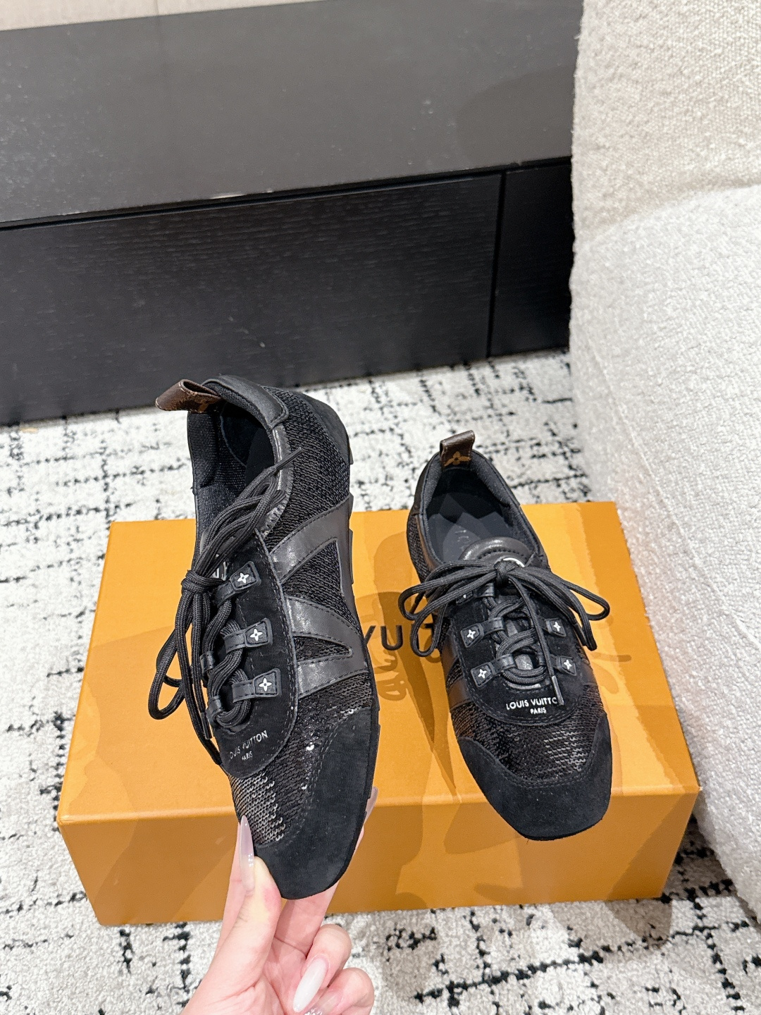 Louis Vuitton Male Sneakers Breathable M-l-s