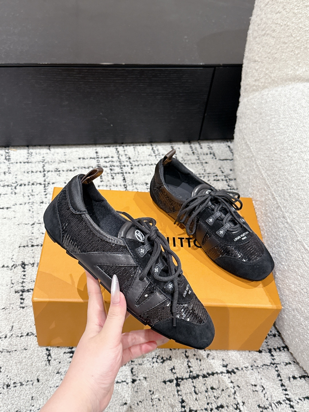 Louis Vuitton Male Sneakers Breathable M-l-s