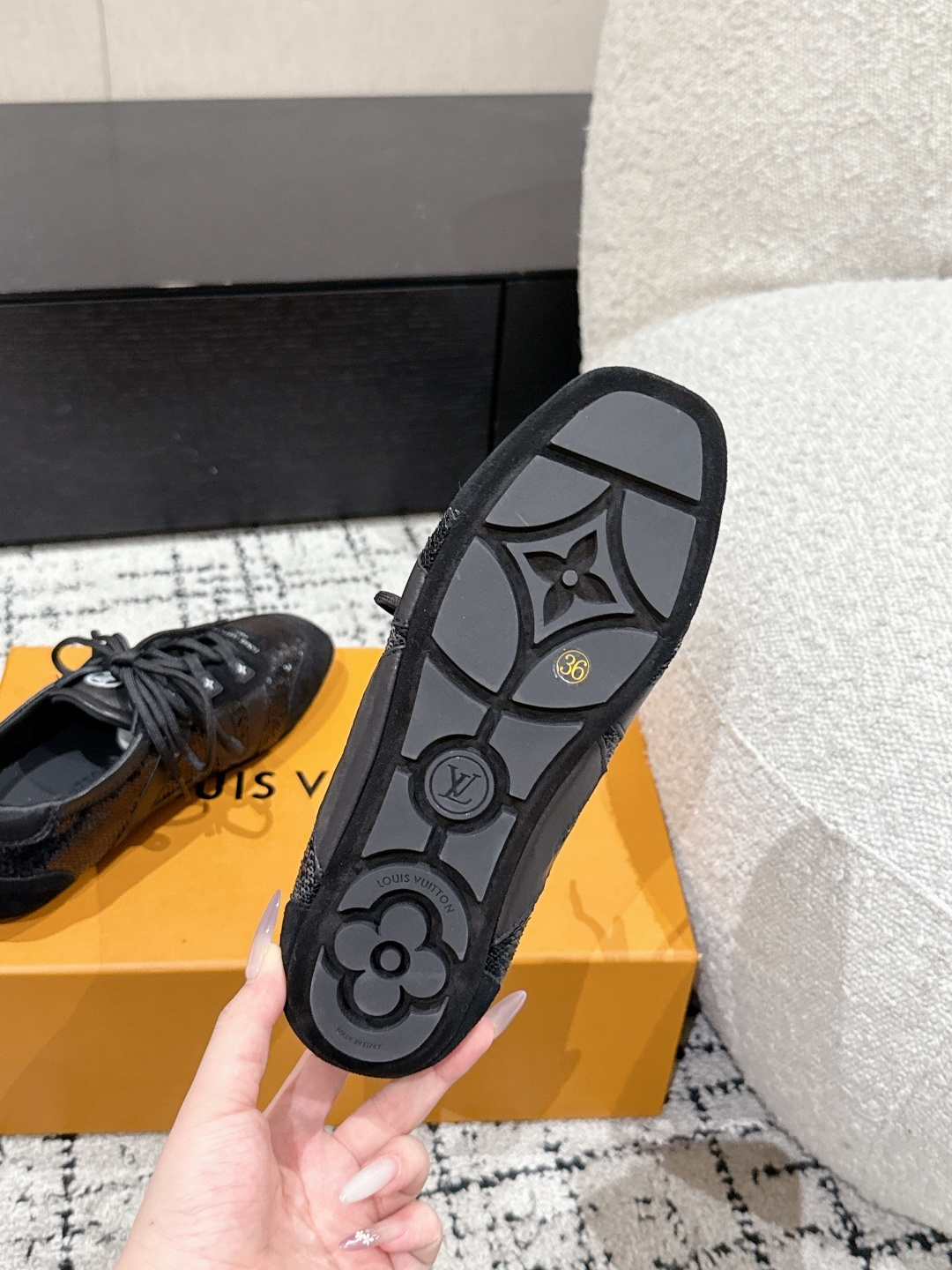 Louis Vuitton Male Sneakers Breathable M-l-s