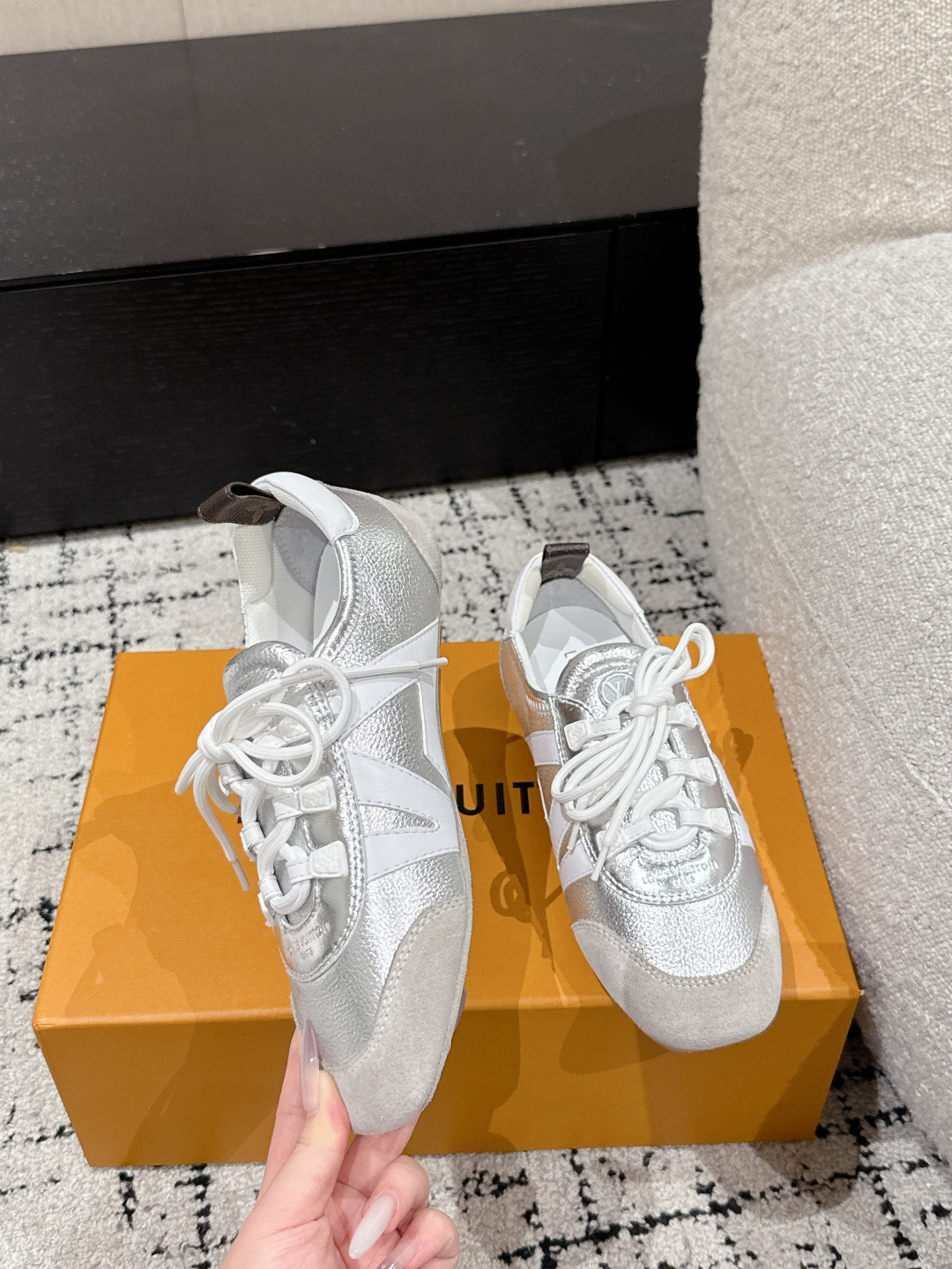 Louis Vuitton Male Sneakers Breathable M-l-s