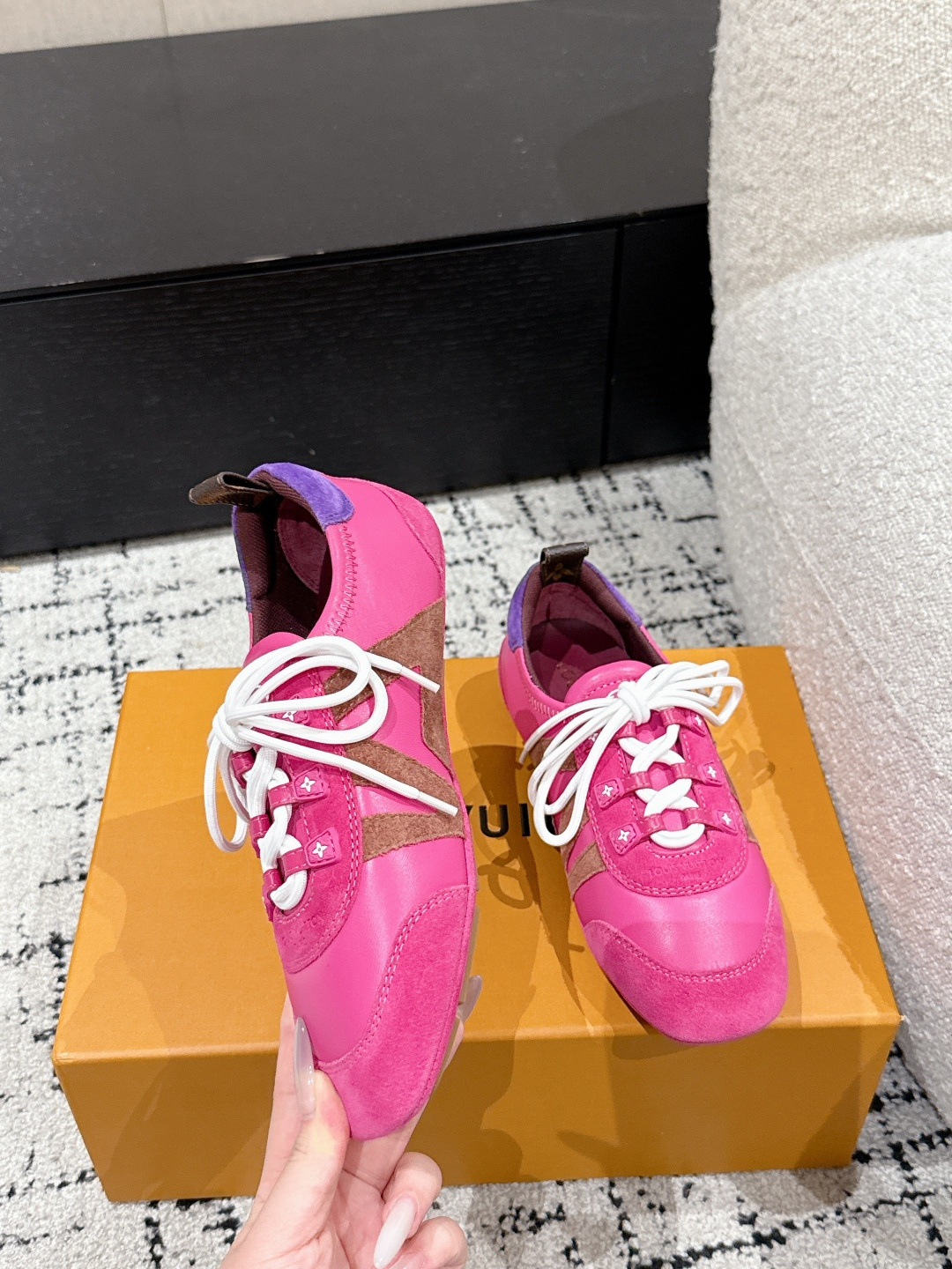 Louis Vuitton Male Sneakers Breathable M-l-s