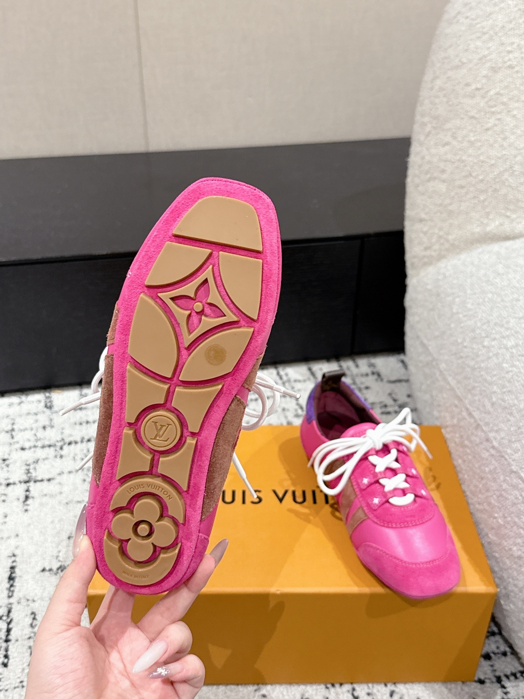 Louis Vuitton Male Sneakers Breathable M-l-s