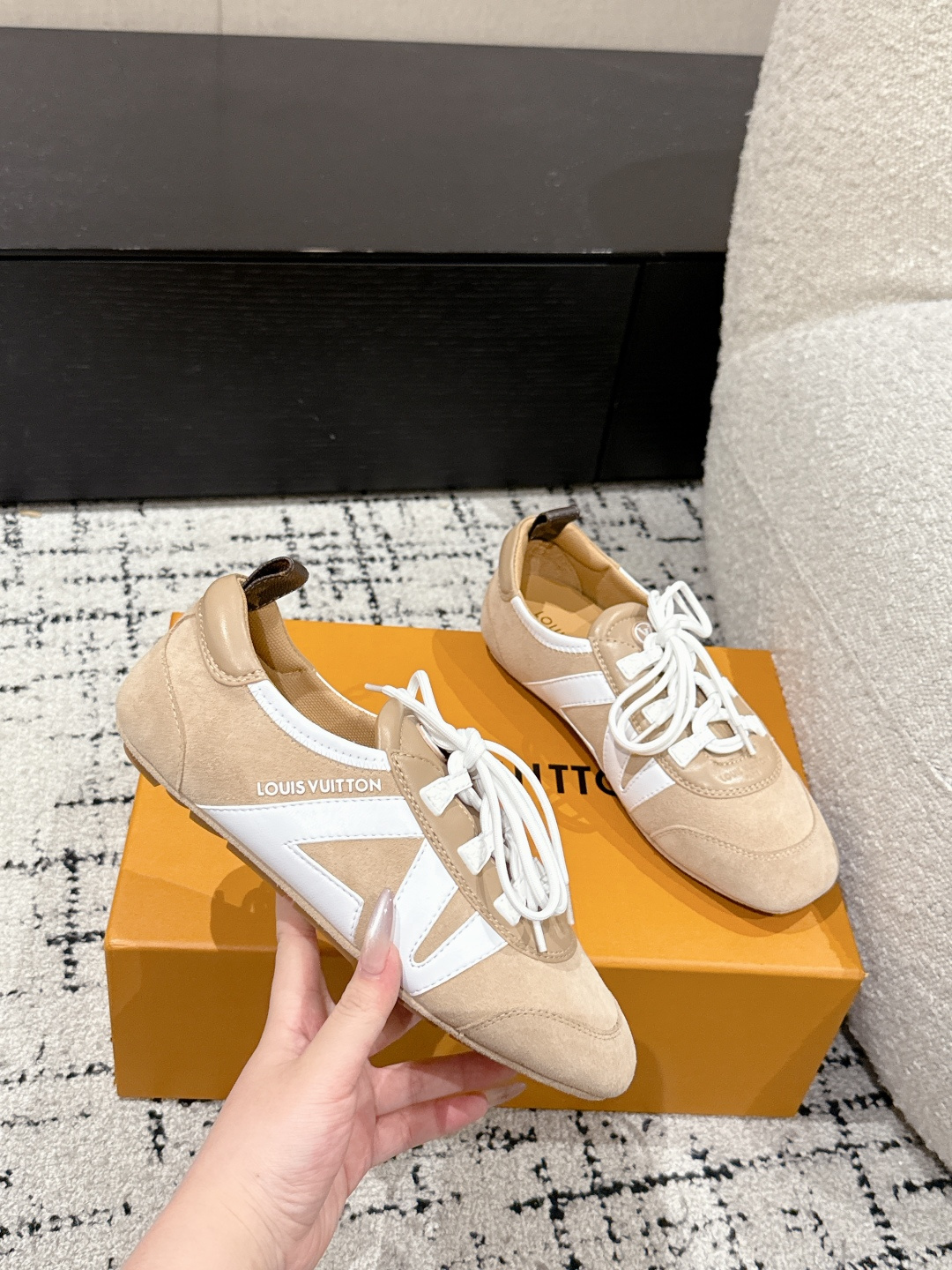 Louis Vuitton Male Sneakers Breathable M-l-s