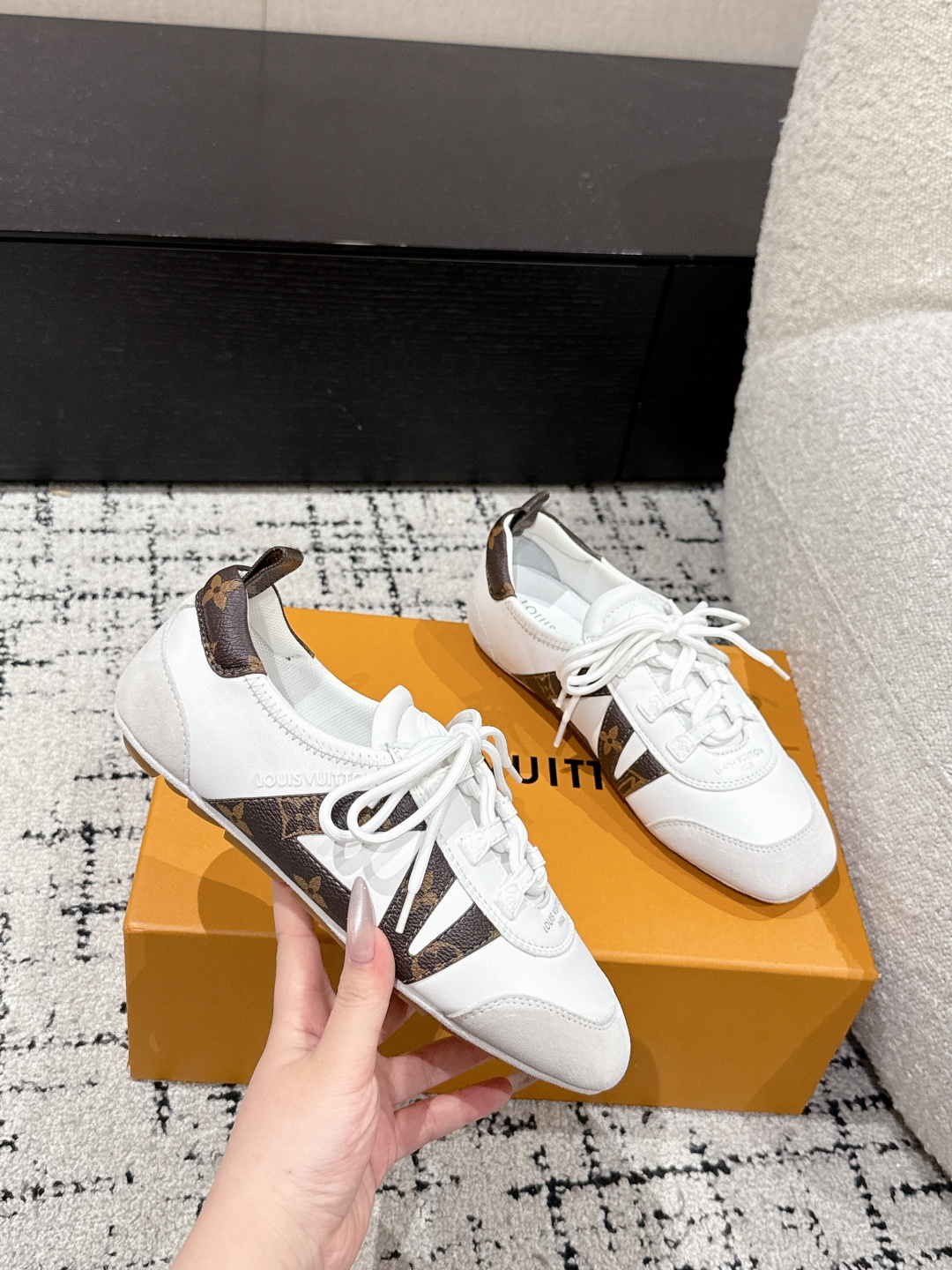 Louis Vuitton Male Sneakers Breathable M-l-s