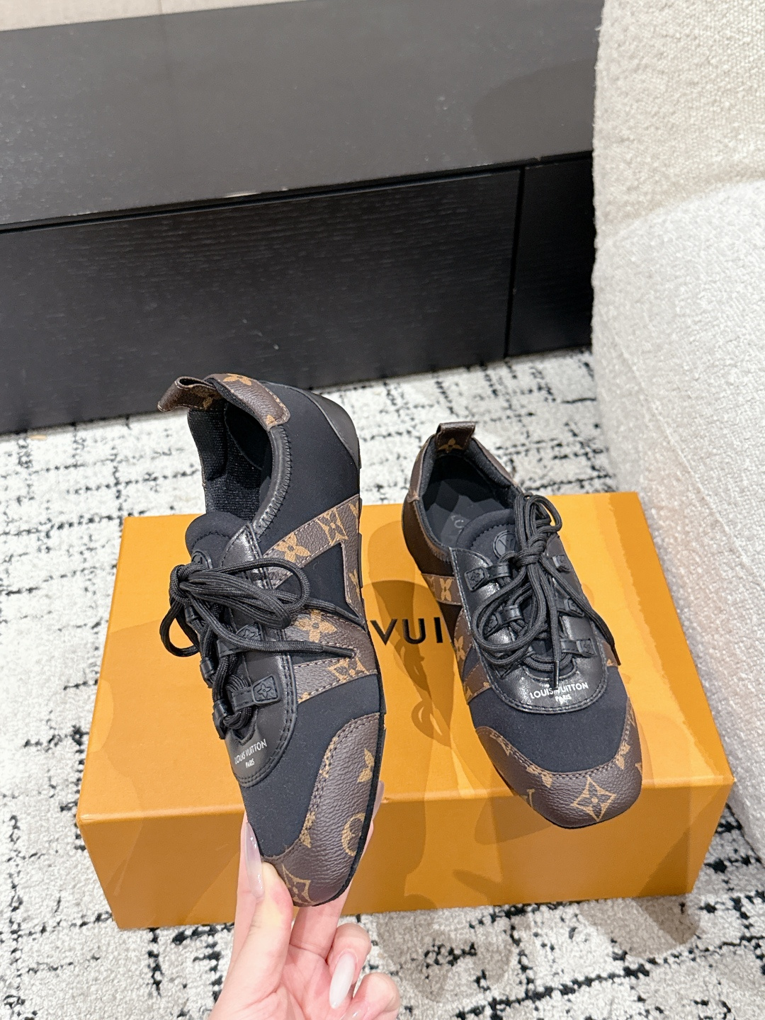 Louis Vuitton Male Sneakers Breathable M-l-s