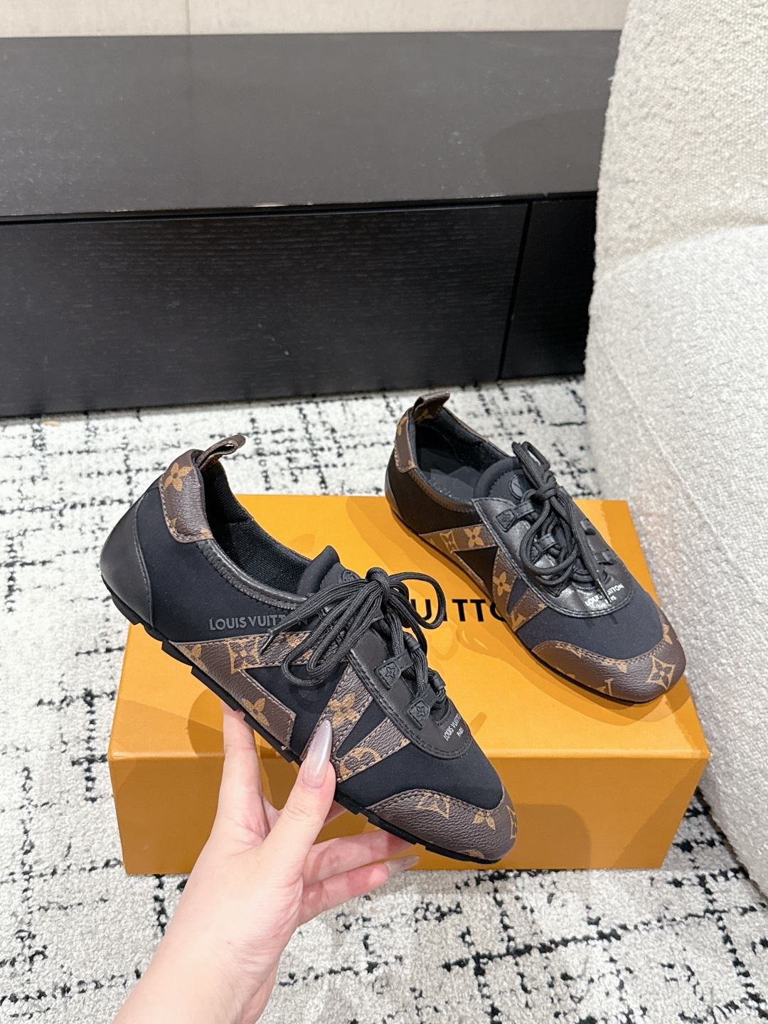 Louis Vuitton Male Sneakers Breathable M-l-s