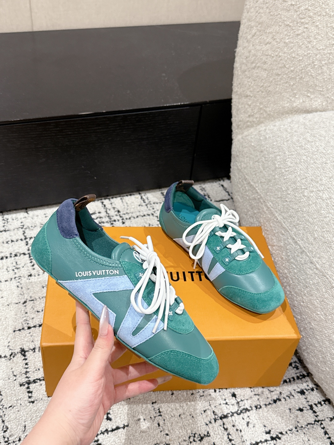 Louis Vuitton Male Sneakers Breathable M-l-s