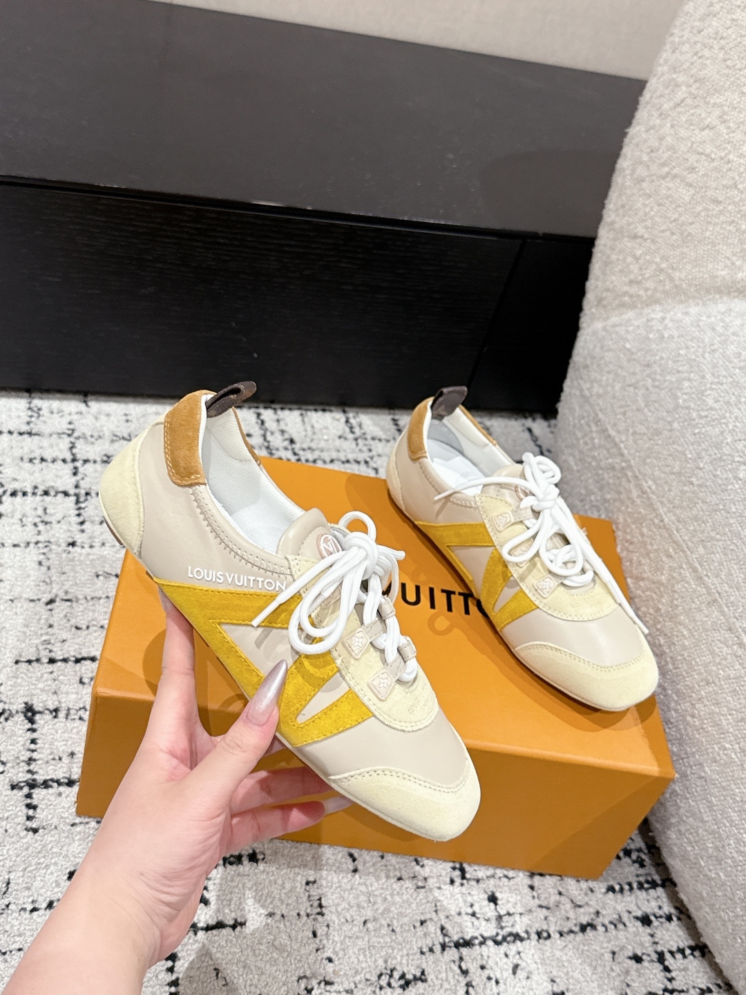 Louis Vuitton Male Sneakers Breathable M-l-s