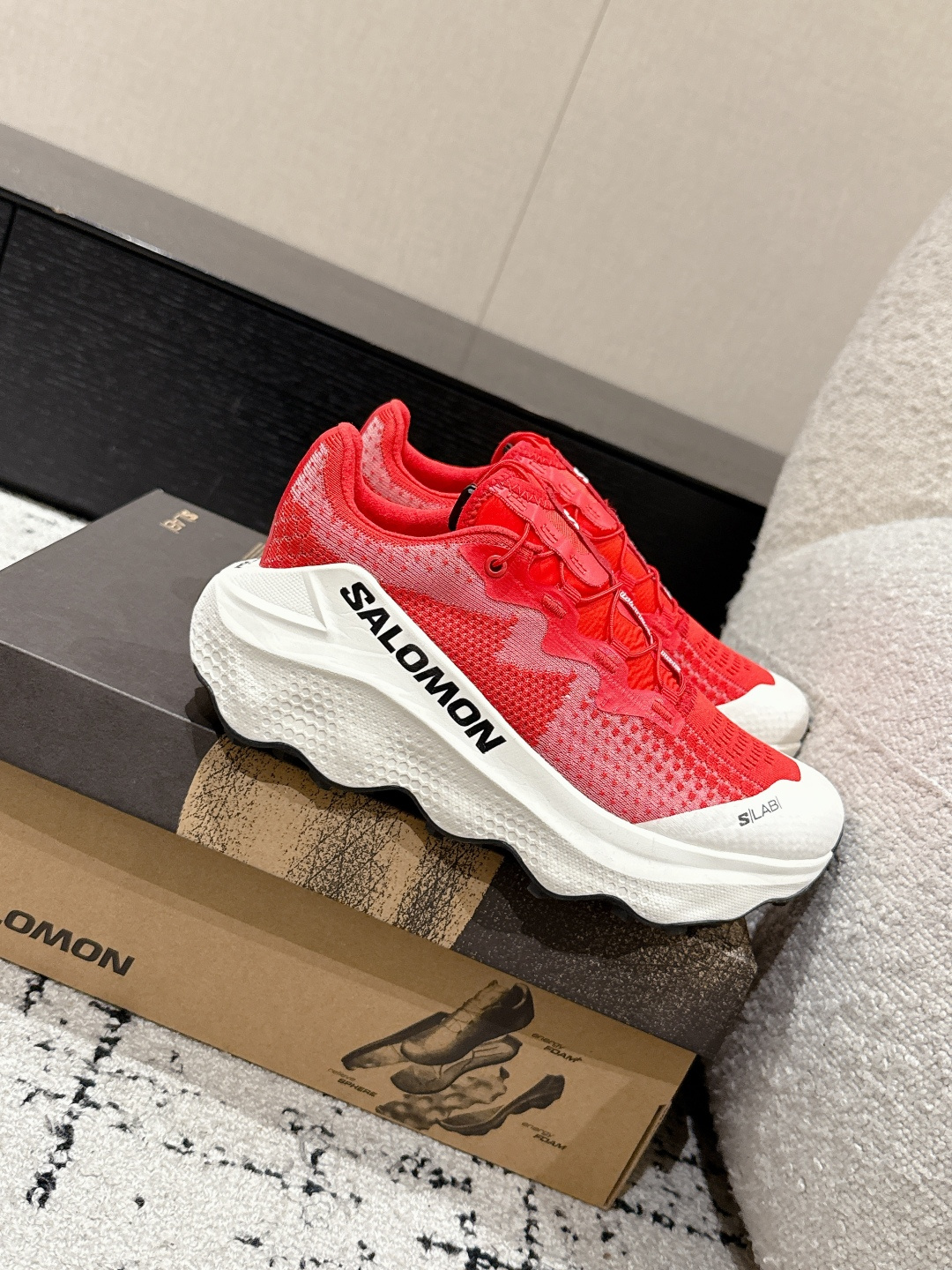 Salomon Male Sneakers Black Breathable M-l-s