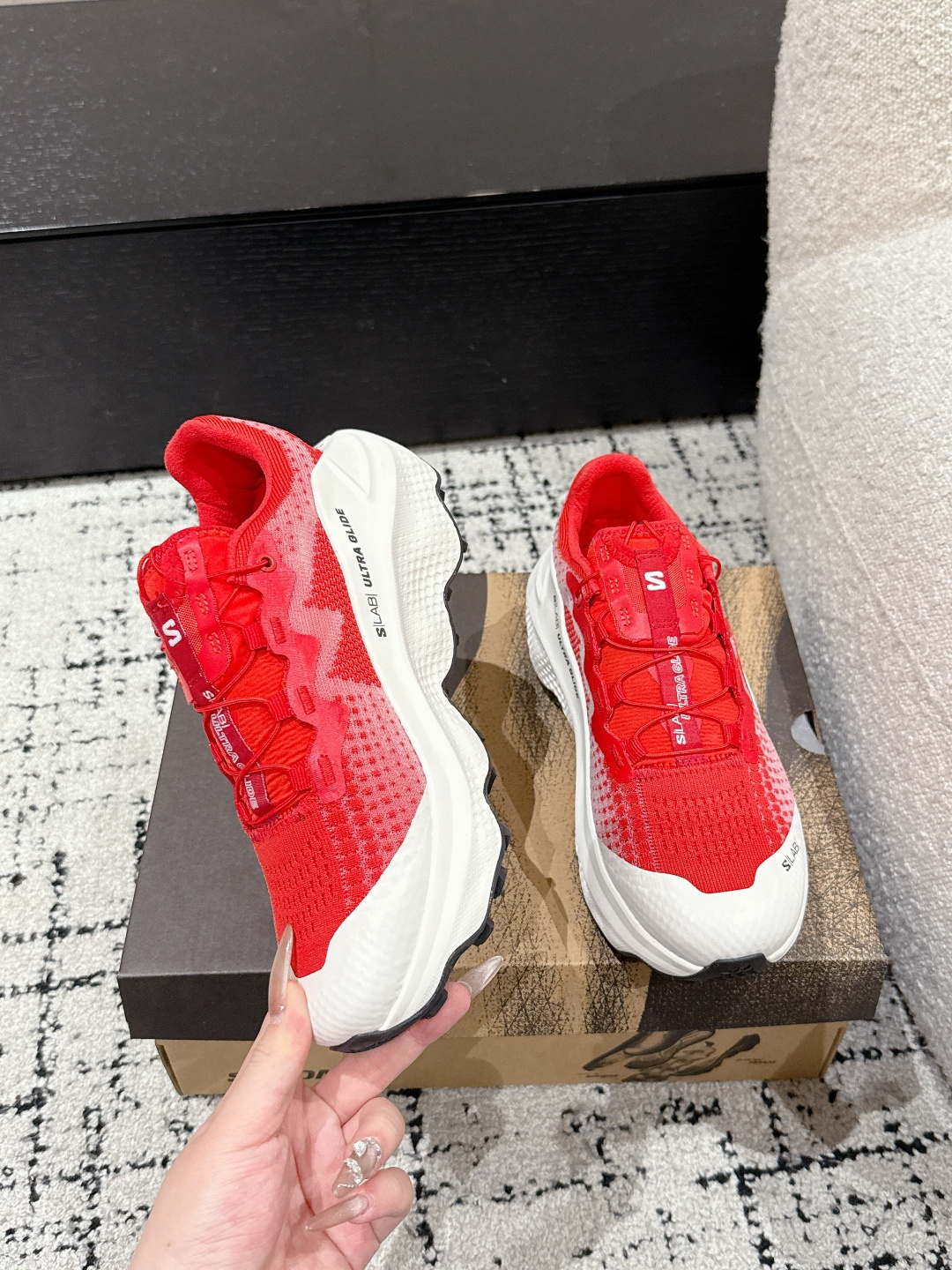 Salomon Male Sneakers Black Breathable M-l-s