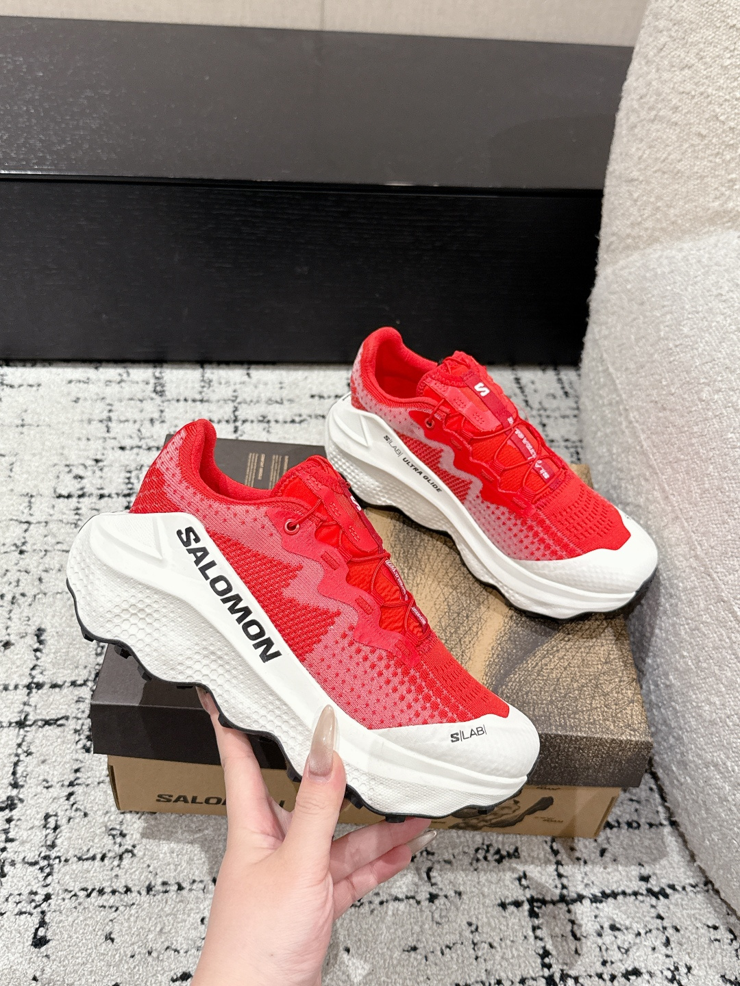 Salomon Male Sneakers Black Breathable M-l-s