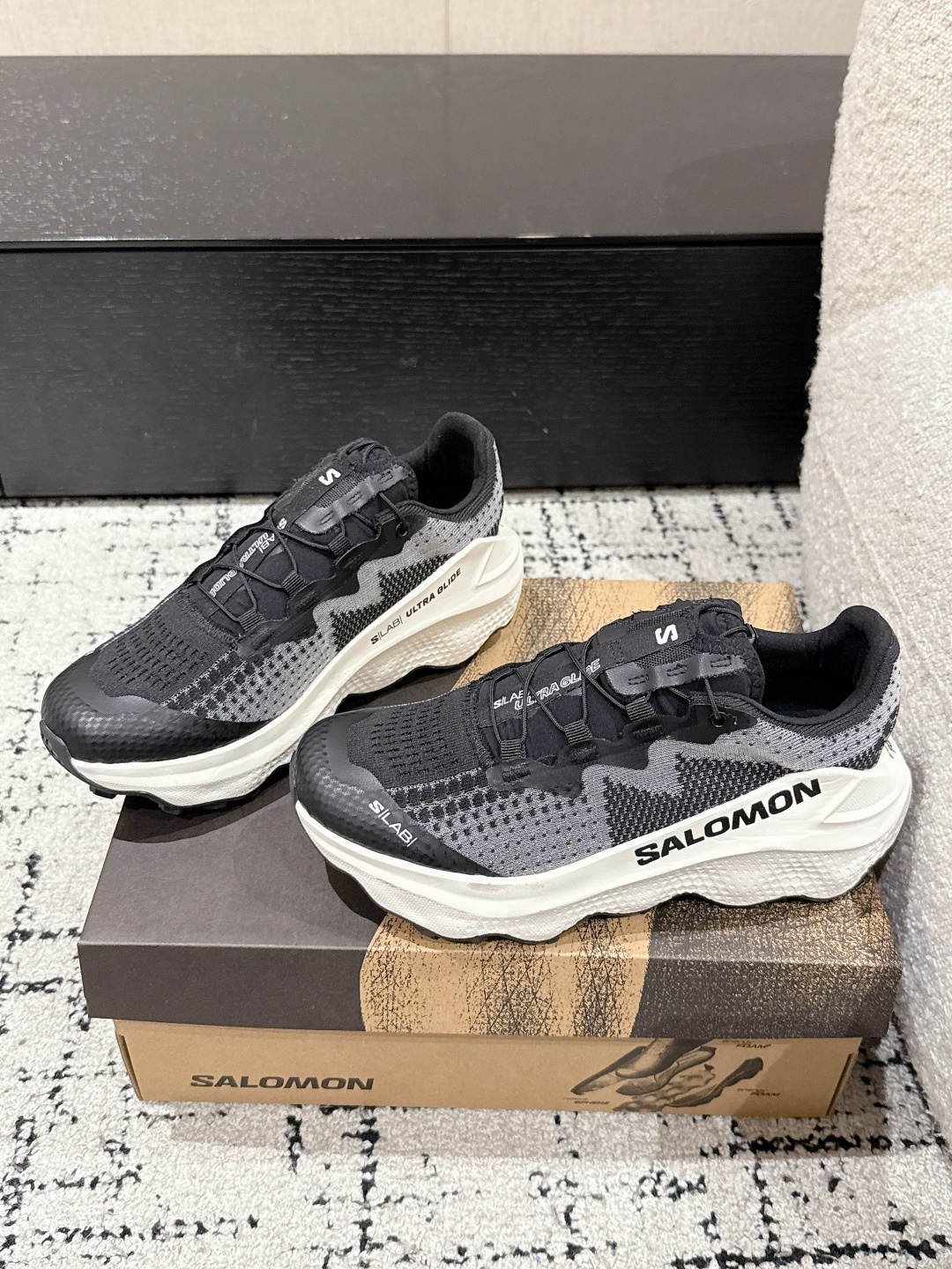 Salomon Male Sneakers Black Breathable M-l-s