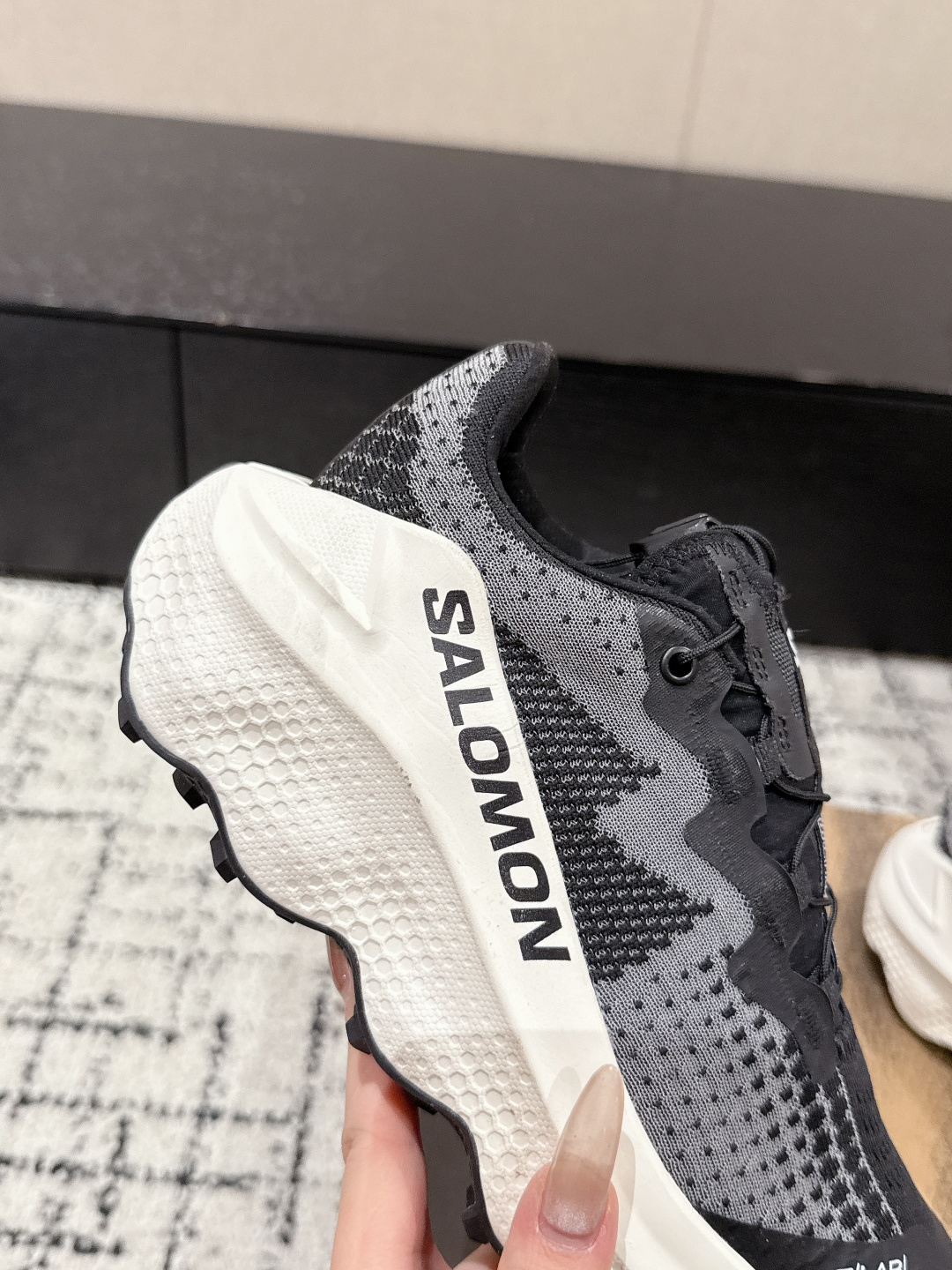 Salomon Male Sneakers Black Breathable M-l-s