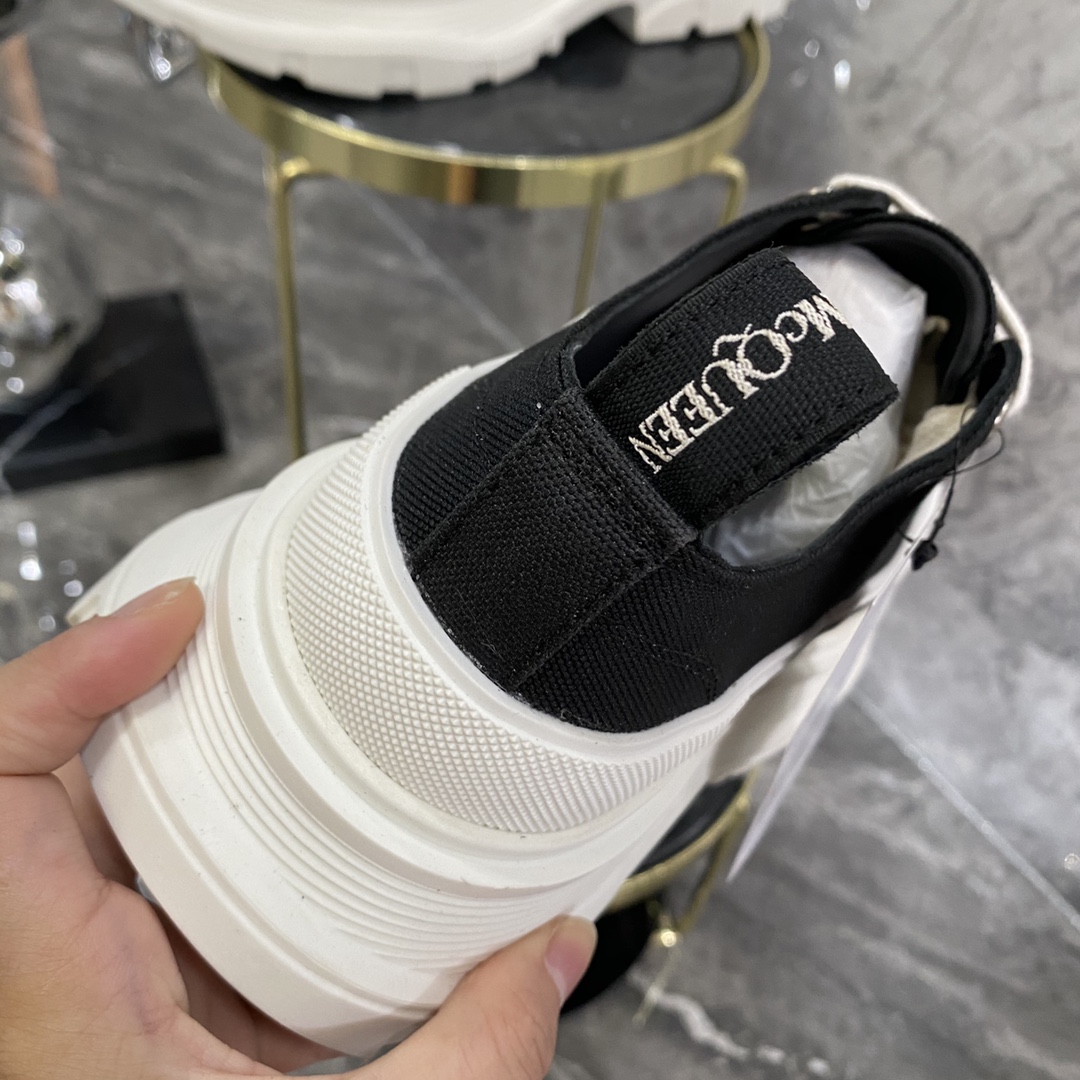 Alexander Mcqueen Male Canvas Shoes Canvas White M-l-s