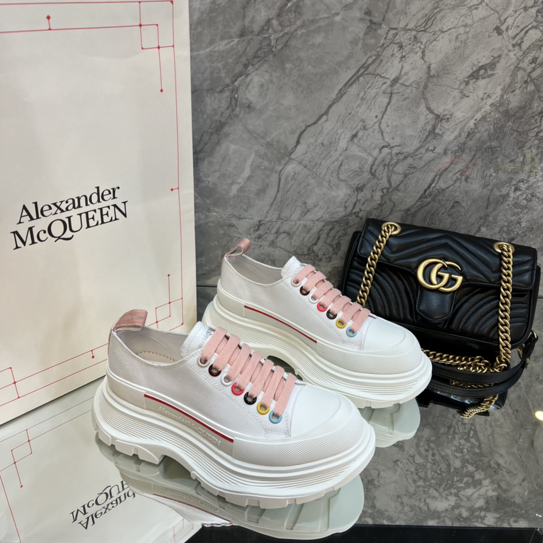 Alexander Mcqueen Male Basic Shoes White M-l-s