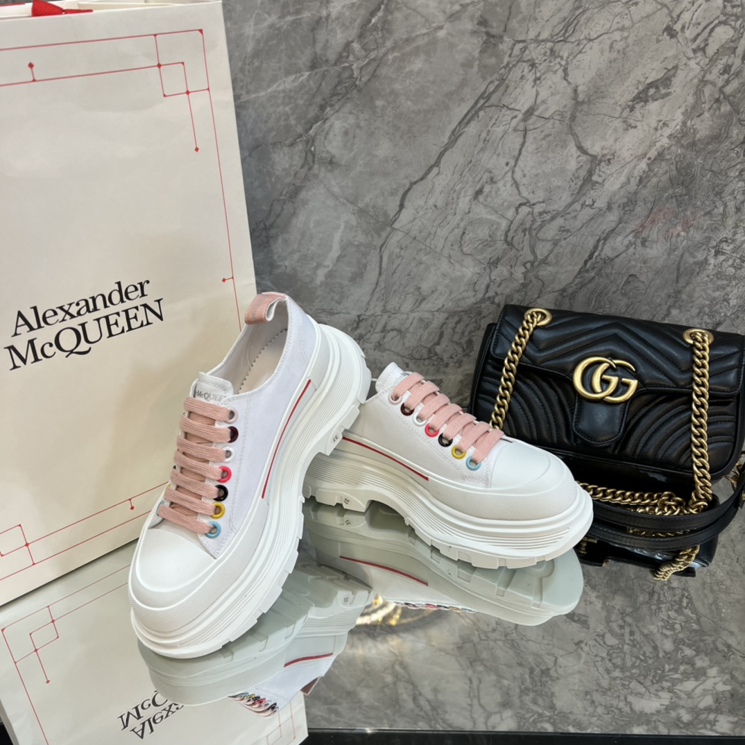 Alexander Mcqueen Male Basic Shoes White M-l-s